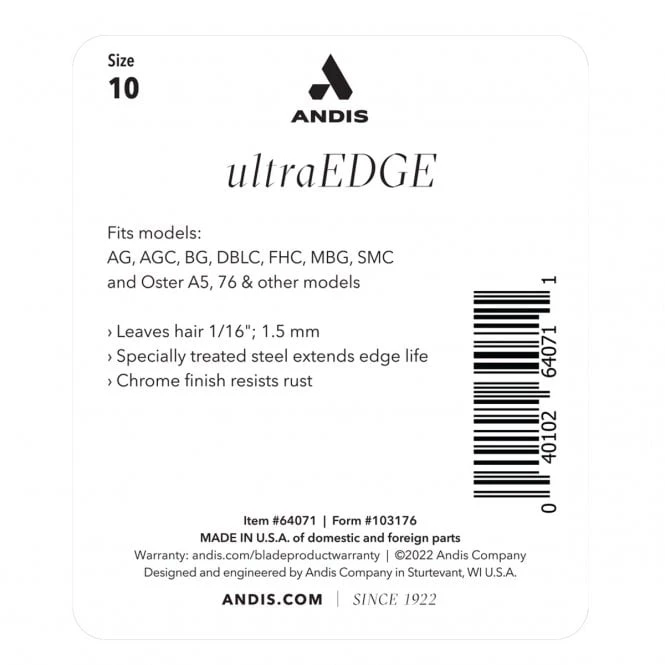 Andis #10 UltraEdge Detachable Blade 3 Andis #10 UltraEdge Detachable Blade - Image 3
