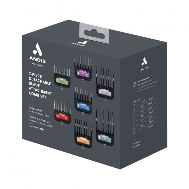 Andis 7-Piece Detachable Blade Attachment Comb Set 5 Andis 7-Piece Detachable Blade Attachment Comb Set - Image 5
