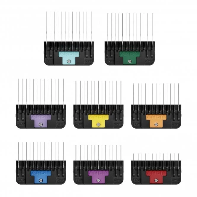Andis 8 Piece Wide Blade Attachment Comb Set 1 Andis 8 Piece Wide Blade Attachment Comb Set