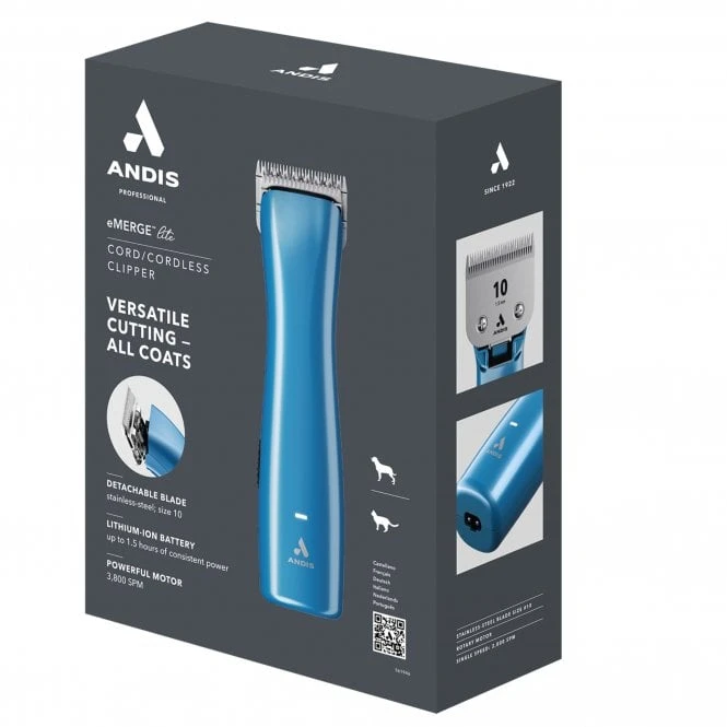 Andis EMERGE Lite Clipper - Blue 5 Andis EMERGE Lite Clipper - Blue - Image 5