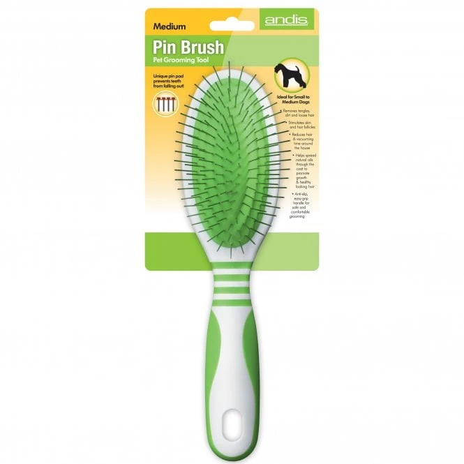 Andis Medium Pin Brush 3 Andis Medium Pin Brush - Image 3