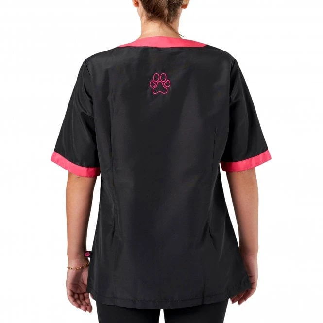 Amelia Boat Neck Jacket Black/Pink 3 Amelia Boat Neck Jacket Black/Pink - Image 3