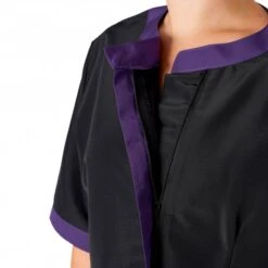 Amelia Boat Neck Jacket Black/Purple -Groomers Professional groomers amelia boat neck jacket blackpurple p18049 16862 medium