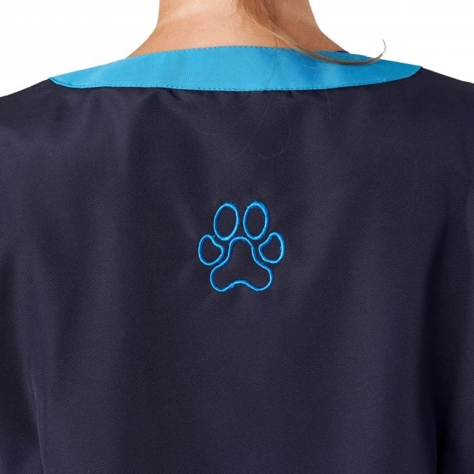 Amelia Boat Neck Jacket Navy/Turquoise 6 Amelia Boat Neck Jacket Navy/Turquoise - Image 6