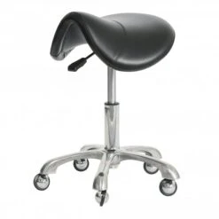 Black Saddle Stool