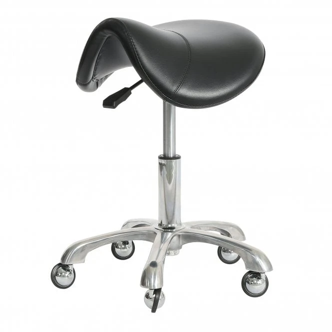 Black Saddle Stool 1 Black Saddle Stool