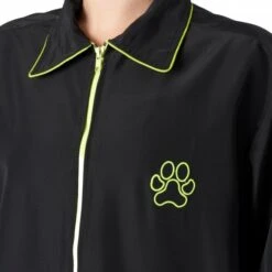 Buddy Short Sleeve Jacket Black/Neon -Groomers Professional groomers buddy short sleeve jacket blackneon p18056 16988 medium