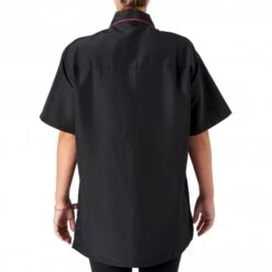 Buddy Short Sleeve Jacket Black/Pink -Groomers Professional groomers buddy short sleeve jacket blackpink p18054 16998 medium