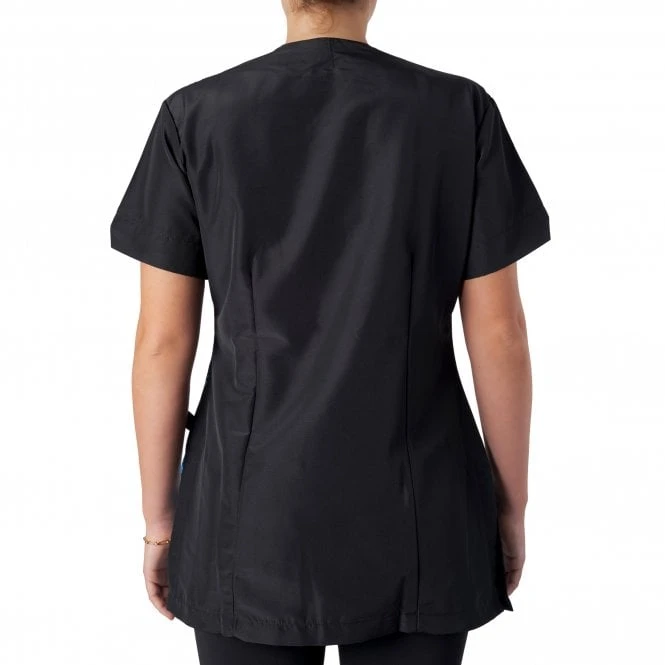 Kanji V-Neck Tunic Blue Paw Print 3 Kanji V-Neck Tunic Blue Paw Print - Image 3