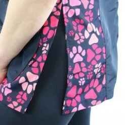 Mandarin Collar Tunic Navy/Pink Paw -Groomers Professional groomers mandarin collar tunic navypink paw p17876 15205 medium