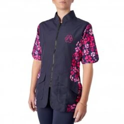 Mandarin Collar Tunic Navy/Pink Paw