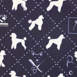 Mandarin Collar Tunic Navy/Poodle Print -Groomers Professional groomers mandarin collar tunic navypoodle print p17877 15158 medium