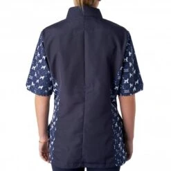 Mandarin Collar Tunic Navy/Poodle Print -Groomers Professional groomers mandarin collar tunic navypoodle print p17877 17448 medium