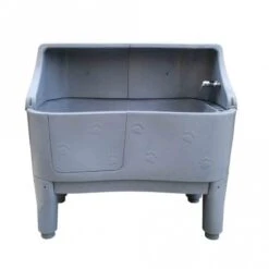 Neptune Static Bath With Splashback - Grey