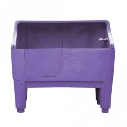 Neptune Static Bath With Splashback - Purple