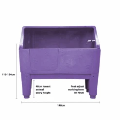 Neptune Static Bath With Splashback - Purple -Groomers Professional groomers neptune static bath with splashback purple p3864 10605 medium