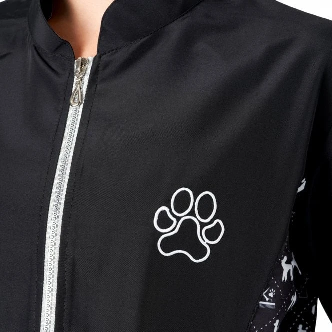 Penny Poodle Long Sleeve Mandarin Collar Tunic Black/Bling 5 Penny Poodle Long Sleeve Mandarin Collar Tunic Black/Bling - Image 5