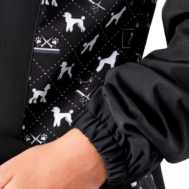 Penny Poodle Long Sleeve Mandarin Collar Tunic Black/Bling 6 Penny Poodle Long Sleeve Mandarin Collar Tunic Black/Bling - Image 6