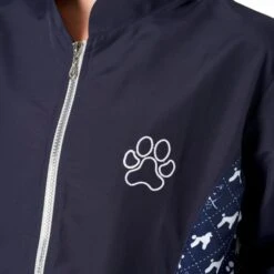 Penny Poodle Long Sleeve Mandarin Collar Tunic Navy/Bling -Groomers Professional groomers penny poodle long sleeve mandarin collar tunic navybling p18051 16890 medium