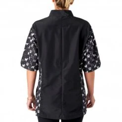 Penny Poodle Mandarin Collar Tunic Black/Bling -Groomers Professional groomers penny poodle mandarin collar tunic blackbling p18052 16901 medium