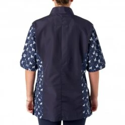 Penny Poodle Mandarin Collar Tunic Navy/Bling -Groomers Professional groomers penny poodle mandarin collar tunic navybling p18053 16914 medium