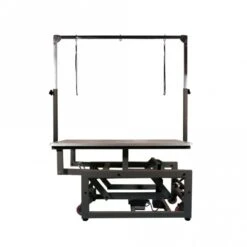 Titan Extreme Electric Table With Extreme H-Bar - Grey Frame And Black Top