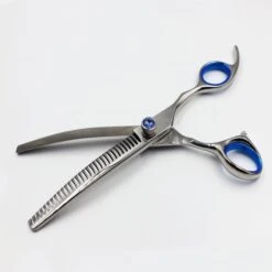 7" 30T Curved Chunker Scissors -Groomers Professional groomers topaz 7 30t curved chunker scissors p17870 15127 medium