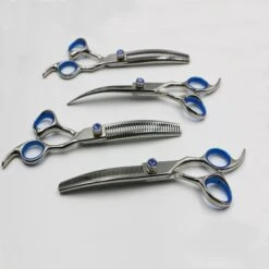 7" 30T Curved Chunker Scissors -Groomers Professional groomers topaz 7 30t curved chunker scissors p17870 15129 medium