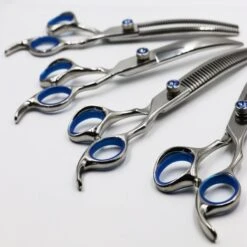 7" 30T Curved Chunker Scissors -Groomers Professional groomers topaz 7 30t curved chunker scissors p17870 15130 medium