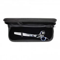 7" Left-Handed 30T Curved Chunker Scissors -Groomers Professional groomers topaz 7 left handed 30t curved chunker scissors p17872 16251 medium