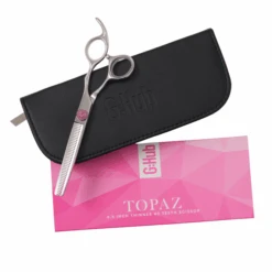 Pink 6.5" 40T Thinning Scissors -Groomers Professional groomers topaz pink 65 40t thinning scissors p18332 19333 medium