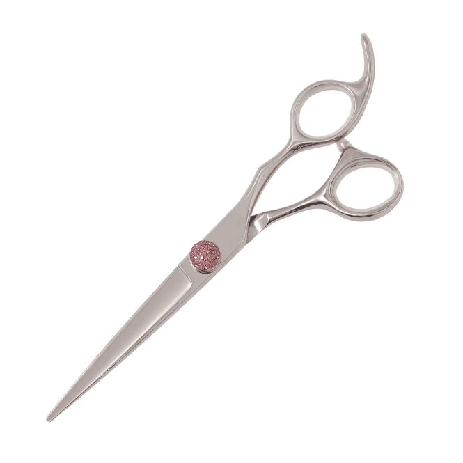 Pink 6.5" Straight Scissors 2 Pink 6.5" Straight Scissors - Image 2