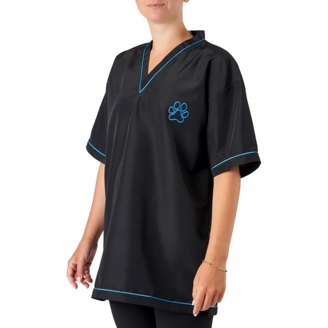V-Neck Tunic Black/Blue 1 V-Neck Tunic Black/Blue