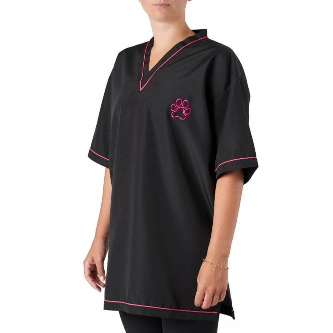 V-Neck Tunic Black/Pink 1 V-Neck Tunic Black/Pink