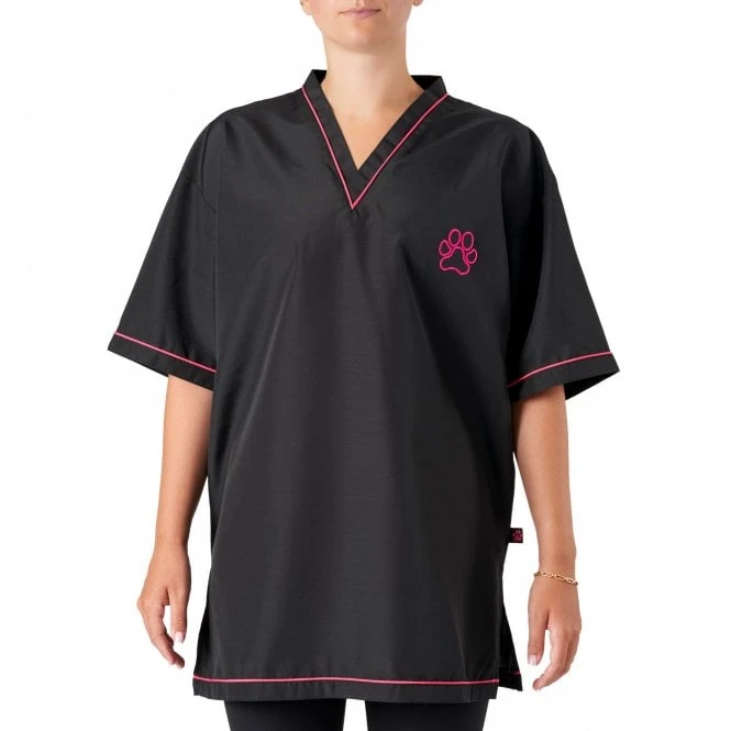 V-Neck Tunic Black/Pink 2 V-Neck Tunic Black/Pink - Image 2