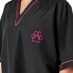 V-Neck Tunic Black/Pink 9 V-Neck Tunic Black/Pink -Groomers Professional groomers v neck tunic blackpink p10208 16787 medium