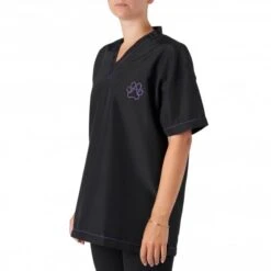 V-Neck Tunic Black/Purple
