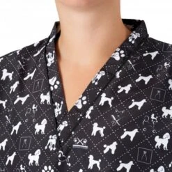 V-Neck Tunic Poodle Print -Groomers Professional groomers v neck tunic poodle print p17844 16777 medium