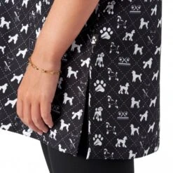 V-Neck Tunic Poodle Print -Groomers Professional groomers v neck tunic poodle print p17844 16778 medium