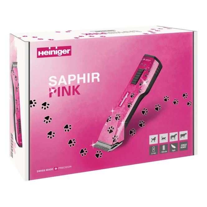 Saphir Style Pink Paws Design Clipper With One Battery 4 Saphir Style Pink Paws Design Clipper With One Battery - Image 4