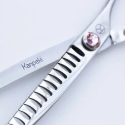 6.5" 18T Chunker Scissors -Groomers Professional kanpeki curved pink 65 18t chunker scissors p17897 15382 medium