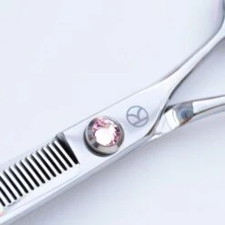 6.5" 45T Thinning Scissors 6 6.5" 45T Thinning Scissors -Groomers Professional kanpeki curved pink 65 45t thinning scissors p17898 17095 medium