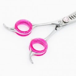 6.5" Left-Handed 18T Chunker Scissors 7 6.5" Left-Handed 18T Chunker Scissors -Groomers Professional kanpeki curved pink 65 left handed 18t chunker scissors p18065 17066 medium