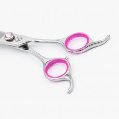 6.5" Left-Handed 45T Thinning Scissors -Groomers Professional kanpeki curved pink 65 left handed 45t thinning scissors p18066 17072 medium