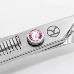 6.5" Left-Handed 45T Thinning Scissors -Groomers Professional kanpeki curved pink 65 left handed 45t thinning scissors p18066 17073 medium