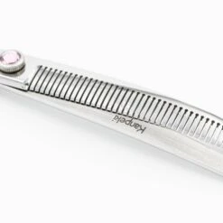 6.5" Left-Handed 45T Thinning Scissors -Groomers Professional kanpeki curved pink 65 left handed 45t thinning scissors p18066 17074 medium