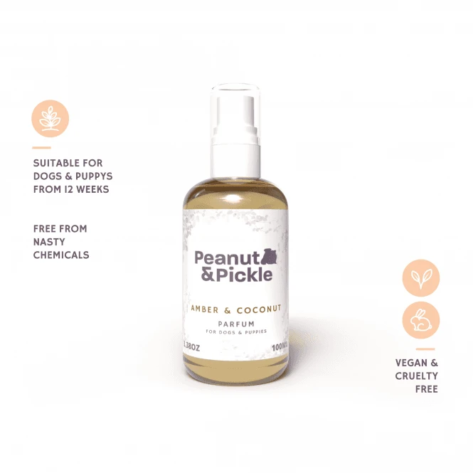 Amber And Coconut Dog & Puppy Perfume - 100ml 2 Amber And Coconut Dog & Puppy Perfume - 100ml - Image 2