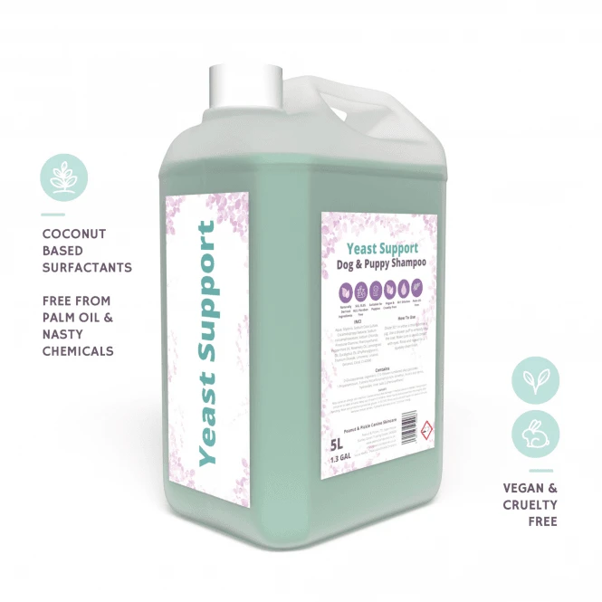 Yeast Support Dog & Puppy Shampoo - 5L 2 Yeast Support Dog & Puppy Shampoo - 5L - Image 2